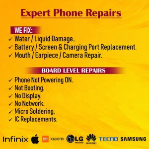 Expert Phone Repairs in Accra – Dead Phone, Screens, Battery, Charging Fix